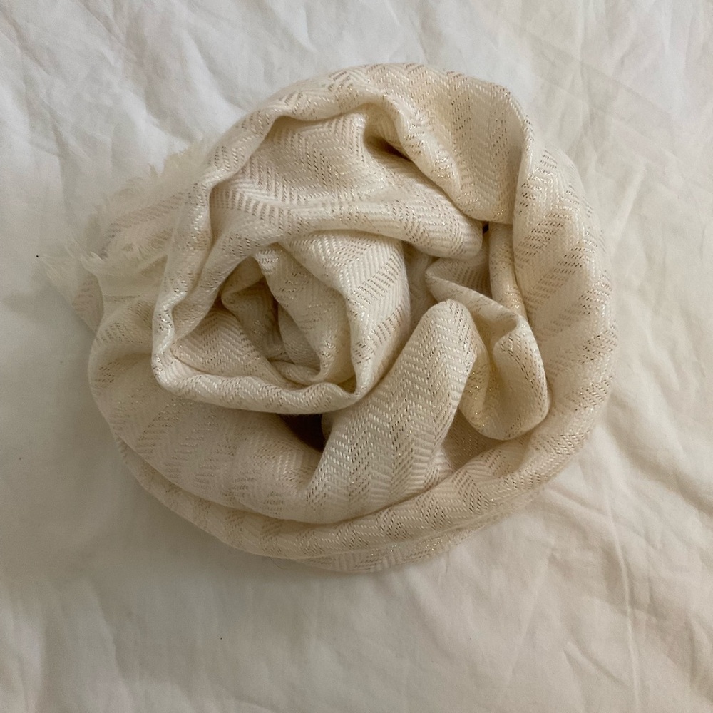 Scarf With Gold Glitz